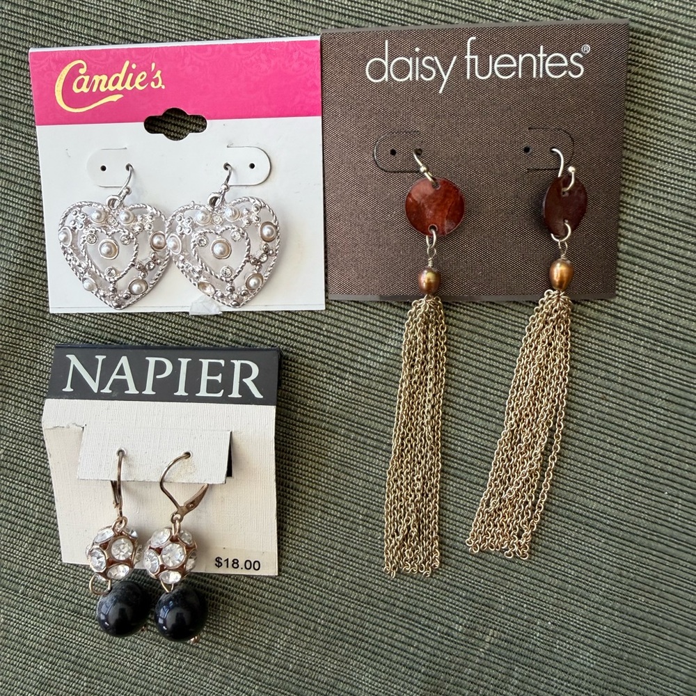 Three pairs of Earrings